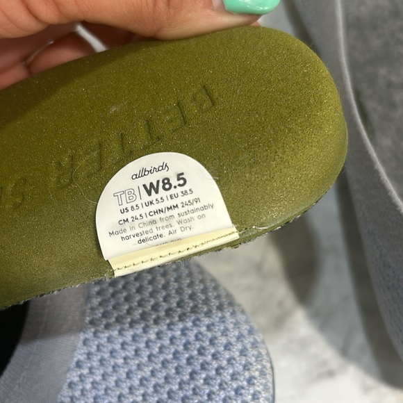 ALLBIRDS WOMENS TREE BREZER LOAFERS ROUND TOE BALLET GRAY Sz 8 1/2 - Picture 8 of 10